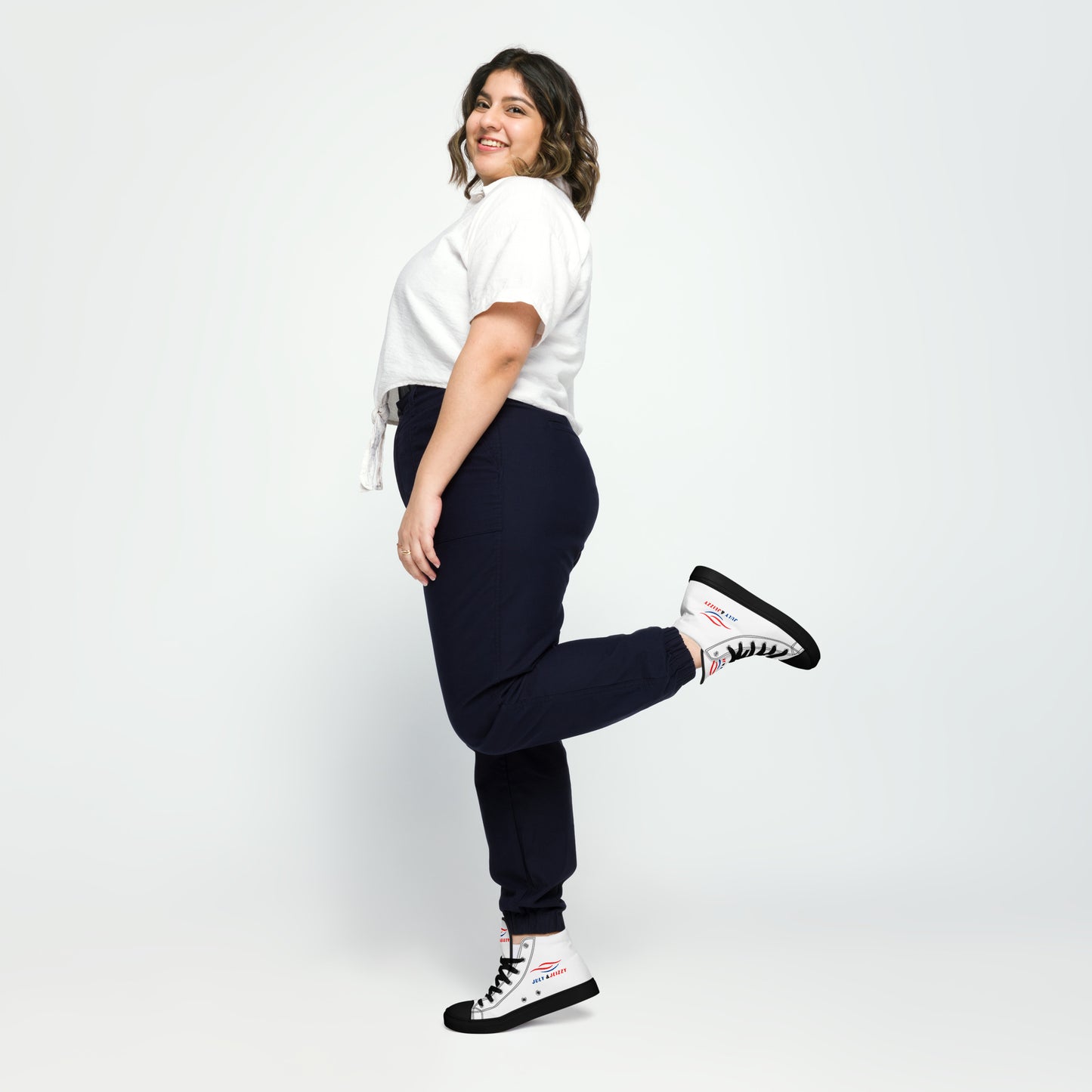 Zapatillas de Lona de Caña Alta para Mujer