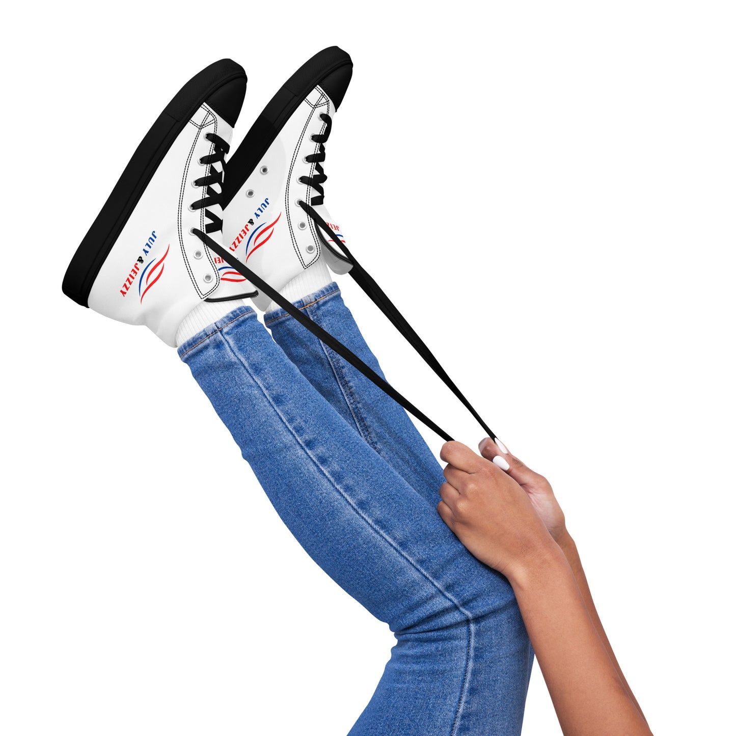 Zapatillas de Lona de Caña Alta para Mujer
