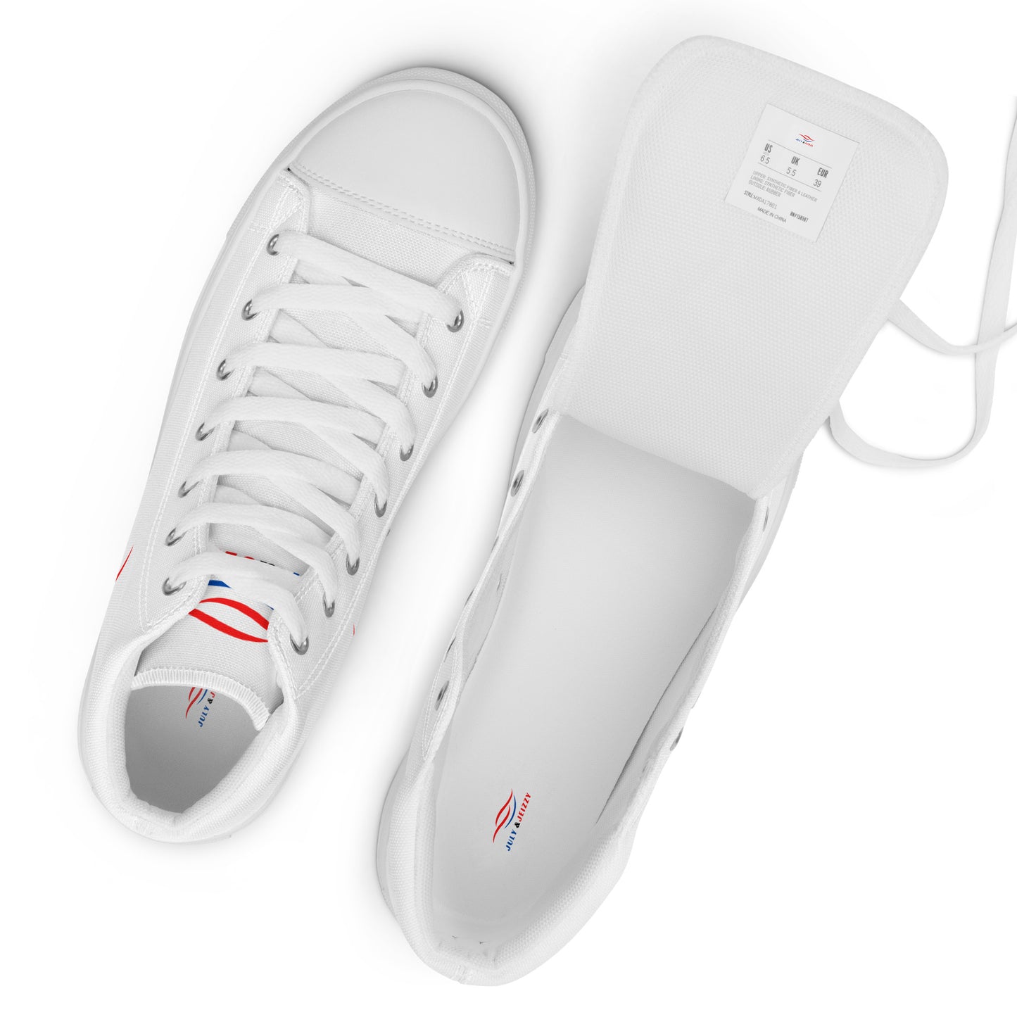Zapatillas de Lona de Caña Alta para Mujer