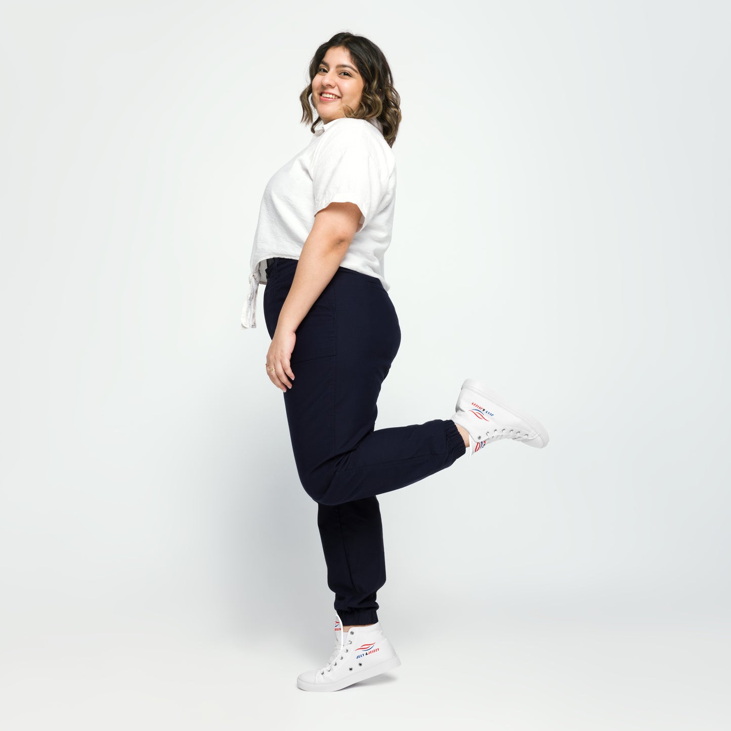 Zapatillas de Lona de Caña Alta para Mujer