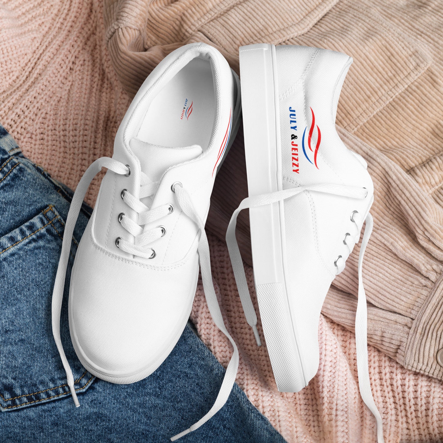 Zapatillas de Lona con Cordones para Mujer